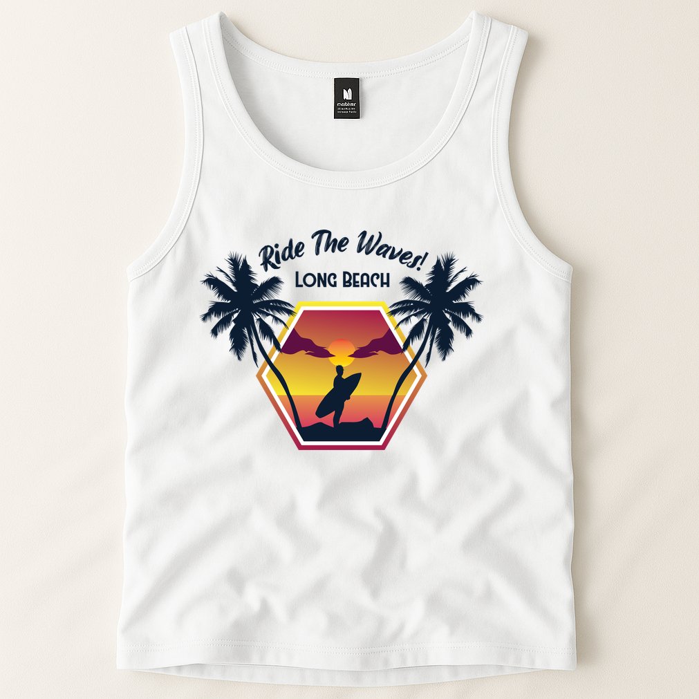 Ride The Waves Long Beach Tank Top