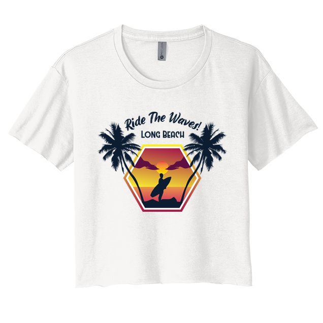 Ride The Waves Long Beach Crop Top
