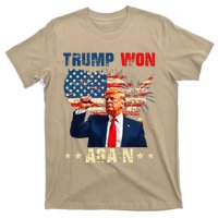 Retro Trump Won Again 2024 Us Vote 47th President Election T-Shirt