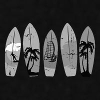 Ride the Waves with a Timeless Surfboard Ladies PosiCharge Tri-Blend Wicking Tank