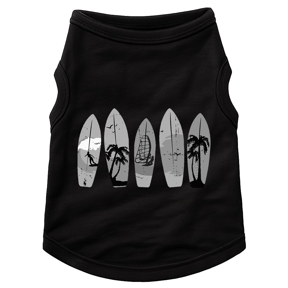 Ride the Waves with a Timeless Surfboard Doggie Tank