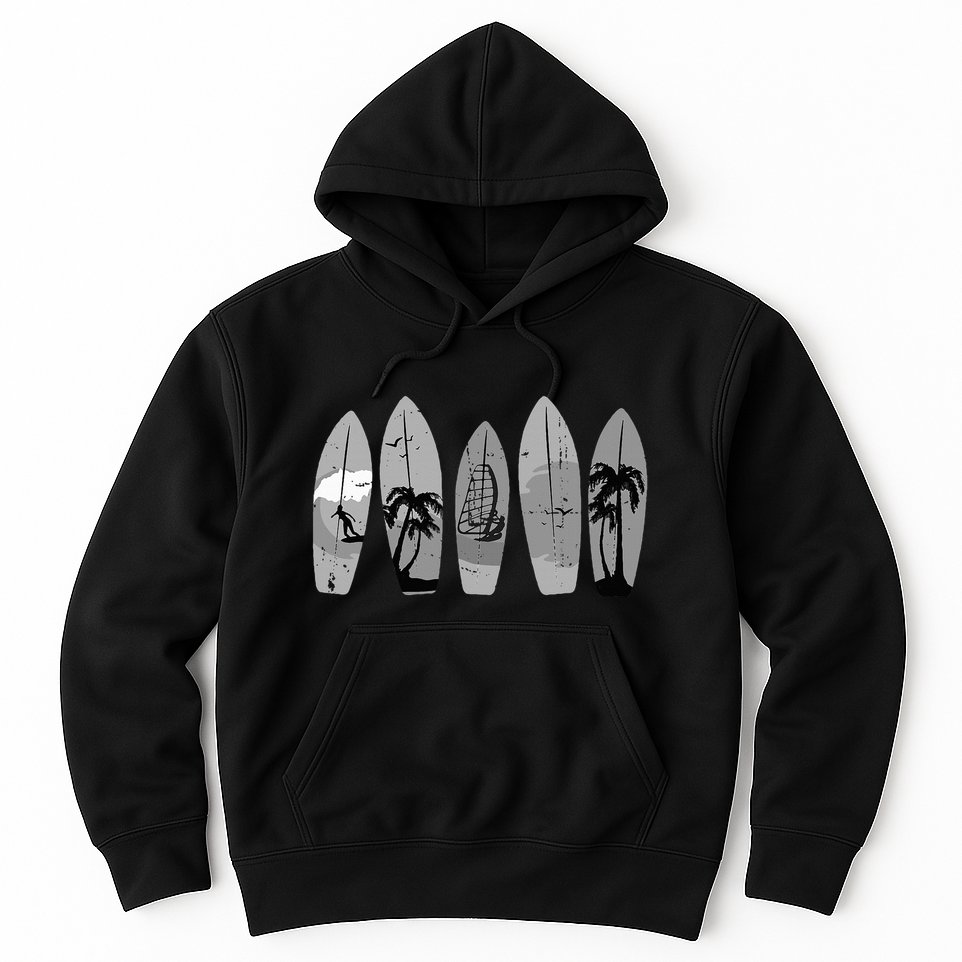 Ride the Waves with a Timeless Surfboard Hoodie