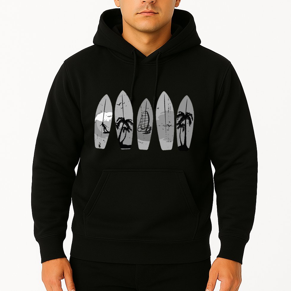 Ride the Waves with a Timeless Surfboard Hoodie