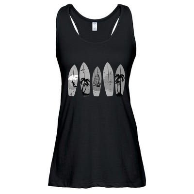 Ride the Waves with a Timeless Surfboard Ladies Essential Flowy Tank