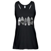 Ride the Waves with a Timeless Surfboard Ladies Essential Flowy Tank