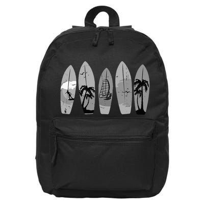 Ride the Waves with a Timeless Surfboard 16 in Basic Backpack