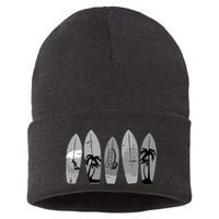 Ride the Waves with a Timeless Surfboard Sustainable Knit Beanie