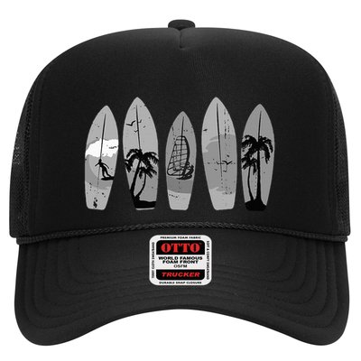Ride the Waves with a Timeless Surfboard Trucker Hat