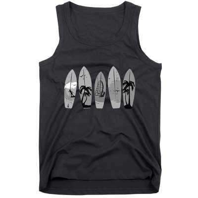 Ride the Waves with a Timeless Surfboard Tank Top