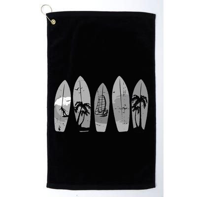 Ride the Waves with a Timeless Surfboard Golf Towel