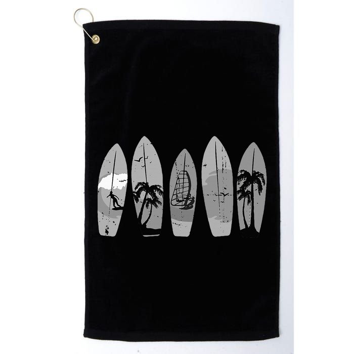 Ride the Waves with a Timeless Surfboard Golf Towel