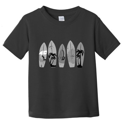 Ride the Waves with a Timeless Surfboard Toddler T-Shirt