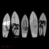 Ride the Waves with a Timeless Surfboard Women's V-Neck T-Shirt