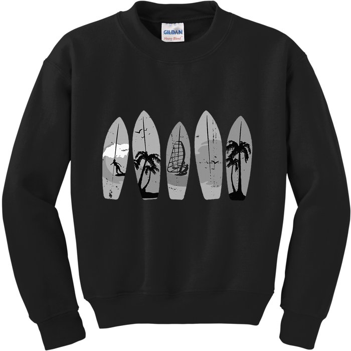 Ride the Waves with a Timeless Surfboard Kids Sweatshirt