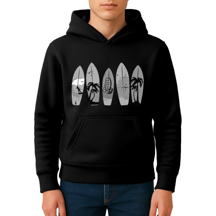 Ride the Waves with a Timeless Surfboard Kids Hoodie