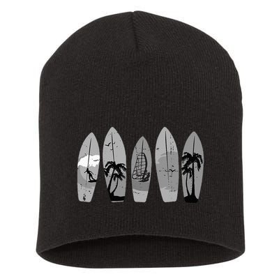 Ride the Waves with a Timeless Surfboard Short Acrylic Beanie