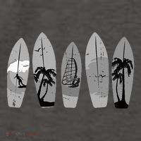 Ride the Waves with a Timeless Surfboard Vector Backpack