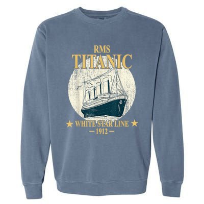 RMS TITANIC White Star Line Cruise Ship 1912 boy girl kid Garment-Dyed Sweatshirt