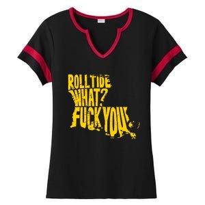 Roll Tide What F You Ladies Halftime Notch Neck Tee