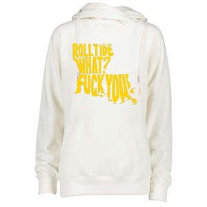 Roll Tide What F You Womens Funnel Neck Pullover Hood