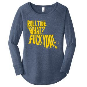 Roll Tide What F You Women's Perfect Tri Tunic Long Sleeve Shirt