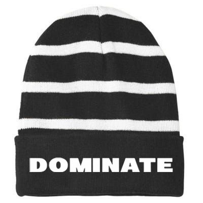 Reed Timmer Wearing Dominate Striped Beanie with Solid Band