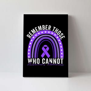 Remember Those Who Cannot Dementia Alzheimer's Awareness Canvas