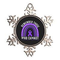 Remember Those Who Cannot Dementia Alzheimer's Awareness Metallic Star Ornament