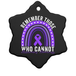 Remember Those Who Cannot Dementia Alzheimer's Awareness Ceramic Star Ornament