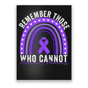 Remember Those Who Cannot Dementia Alzheimer's Awareness Poster