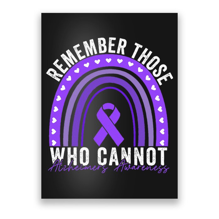 Remember Those Who Cannot Dementia Alzheimer's Awareness Poster