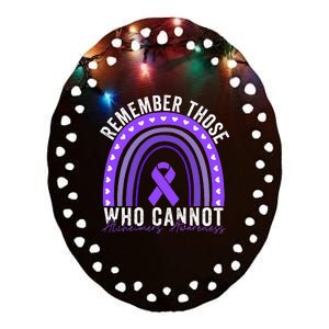 Remember Those Who Cannot Dementia Alzheimer's Awareness Ceramic Oval Ornament