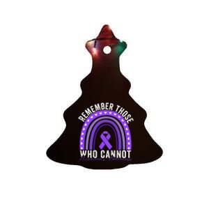 Remember Those Who Cannot Dementia Alzheimer's Awareness Ceramic Tree Ornament