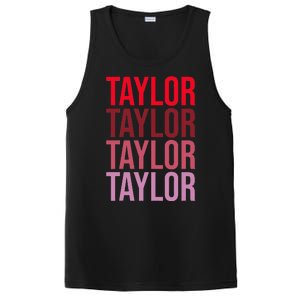 Retro Taylor Wordmark Pattern I Love Taylor PosiCharge Competitor Tank