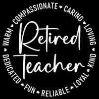 Retired Teacher White Cooling Performance Crew T-Shirt