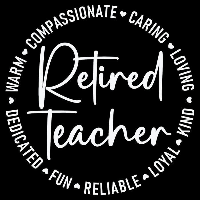 Retired Teacher White Cooling Performance Crew T-Shirt