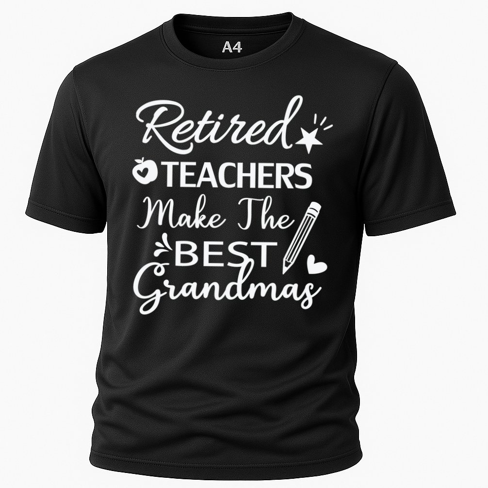 Retired Teacher White Cooling Performance Crew T-Shirt