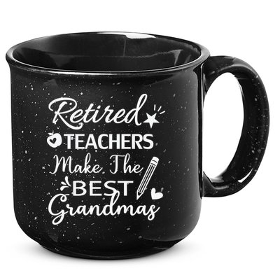 Retired Teacher White 15oz Campfire Ceramic Mug