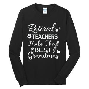 Retired Teacher White Tall Long Sleeve T-Shirt