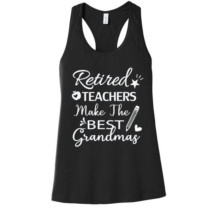 Retired Teacher White Women's Racerback Tank