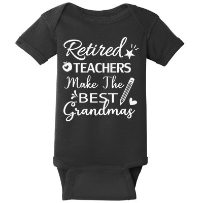 Retired Teacher White Baby Bodysuit