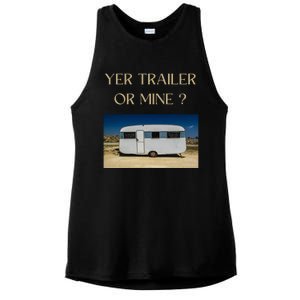 Redneck Trailer White Trash Party Attire Hillbilly Costume Gift Ladies PosiCharge Tri-Blend Wicking Tank