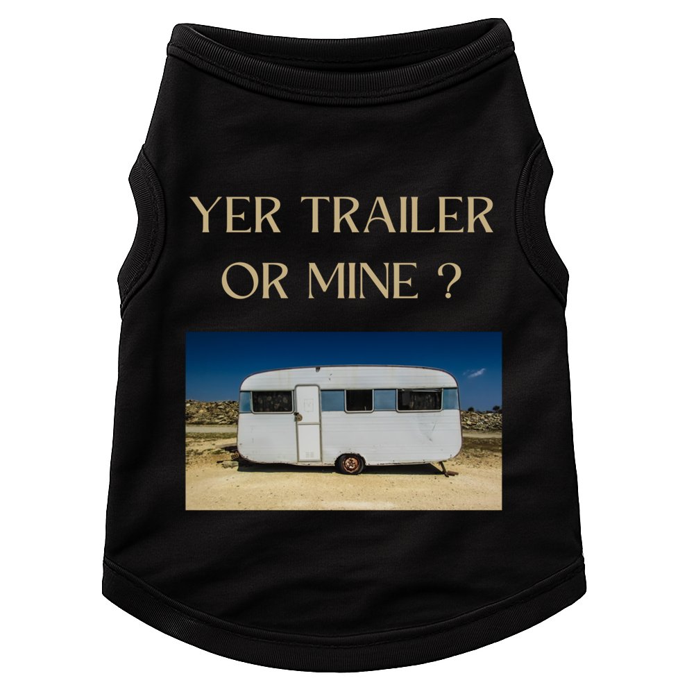 Redneck Trailer White Trash Party Attire Hillbilly Costume Gift Doggie Tank