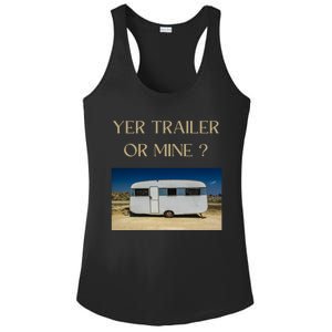 Redneck Trailer White Trash Party Attire Hillbilly Costume Gift Ladies PosiCharge Competitor Racerback Tank