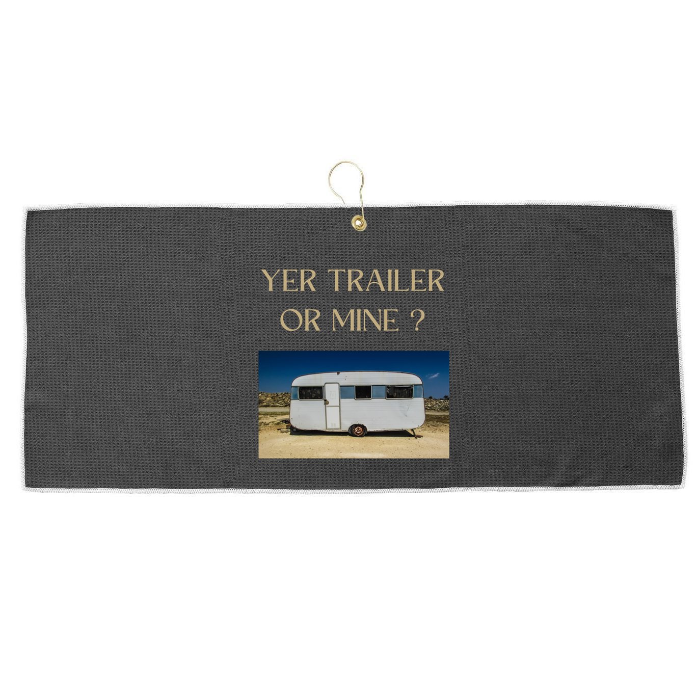 Redneck Trailer White Trash Party Attire Hillbilly Costume Gift Large Microfiber Waffle Golf Towel