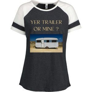 Redneck Trailer White Trash Party Attire Hillbilly Costume Gift Enza Ladies Jersey Colorblock Tee