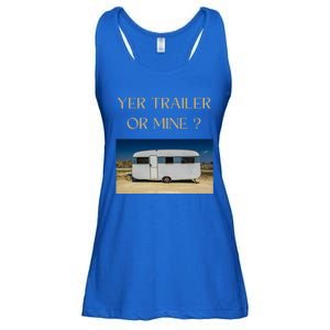 Redneck Trailer White Trash Party Attire Hillbilly Costume Gift Ladies Essential Flowy Tank