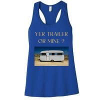 Redneck Trailer White Trash Party Attire Hillbilly Costume Gift Women's Racerback Tank