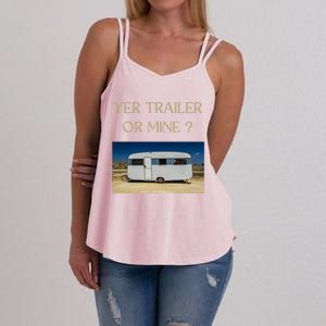 Redneck Trailer White Trash Party Attire Hillbilly Costume Gift Women's Strappy Tank