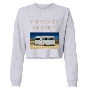 Redneck Trailer White Trash Party Attire Hillbilly Costume Gift Cropped Pullover Crew